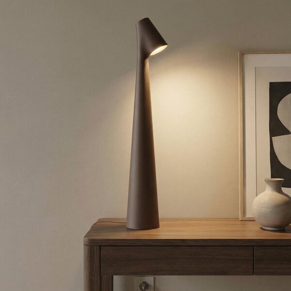 Lampade da tavolo Vibia, Africa, dimmerabile, Marrone / Ruggine, Soggiorno, Metallo, Design