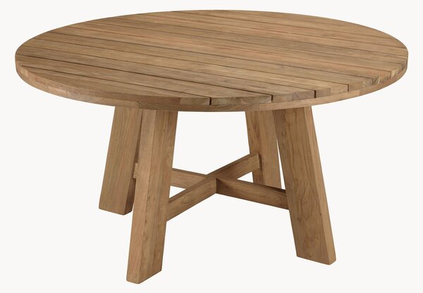 Tavolo da giardino rotondo in legno di teak Kally