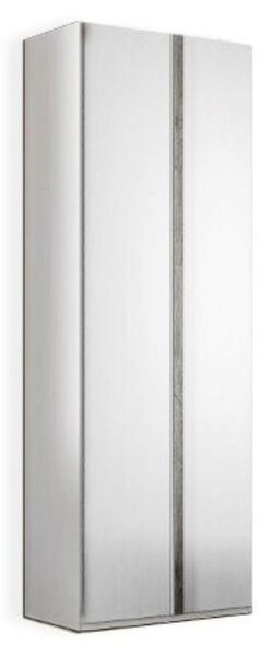 Armadio 2 ante Ettore 87x53x236 colore bianco frassinato
