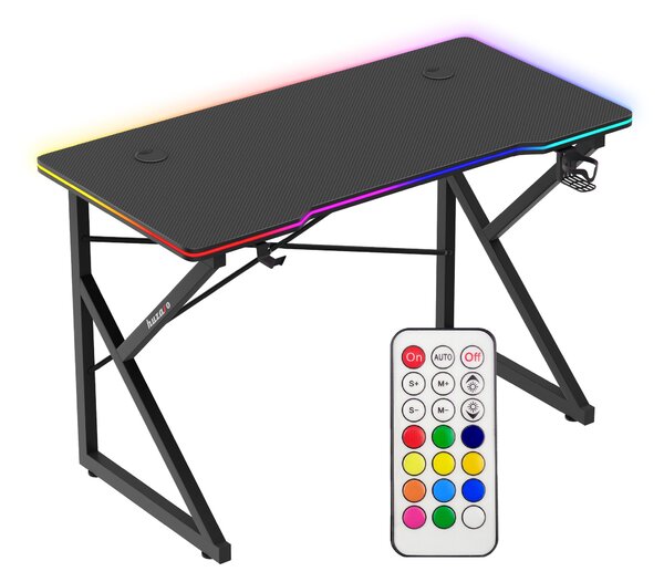 Huzaro Hero 1.7 RGB Black - gaming table