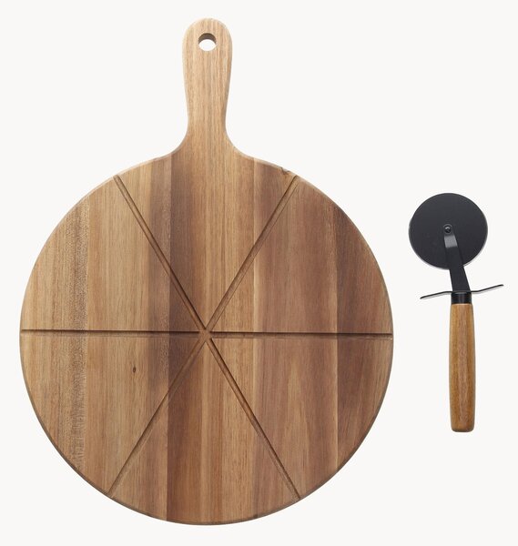 Set tagliere in bambù con tagliapizza Starbamboo 2 pz