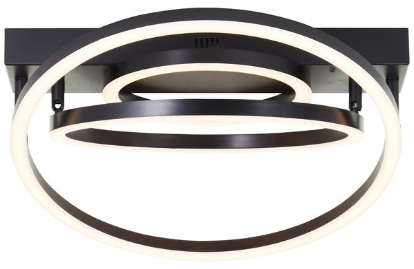 BRILLIANT Plafoniera LED Pedley, 29,8 W, 3000 K, EEK: E, 3800 lm, IP20, nera