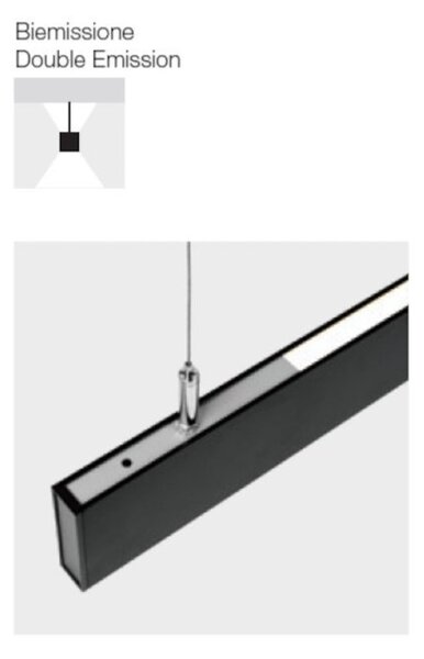 Sospensione moderna gea led gso110c led biemissione alluminio - Gea Led