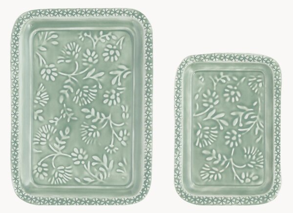 Set di 2 vassoi Baroque
