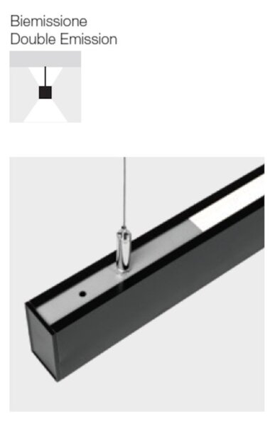 Sospensione moderna gea led gso130c led biemissione alluminio - Gea Led