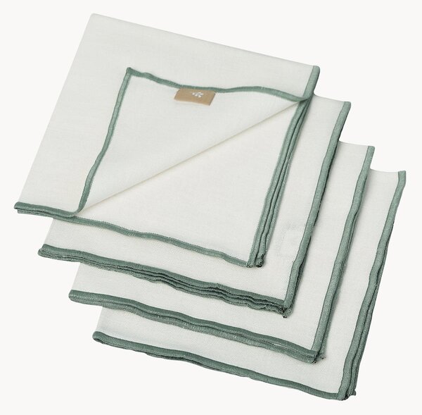 Set di 4 tovaglioli fatti a mano Jules