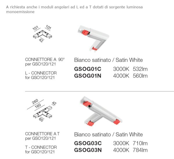 Sospensione moderna gea led gso120c led biemissione alluminio - Gea Led