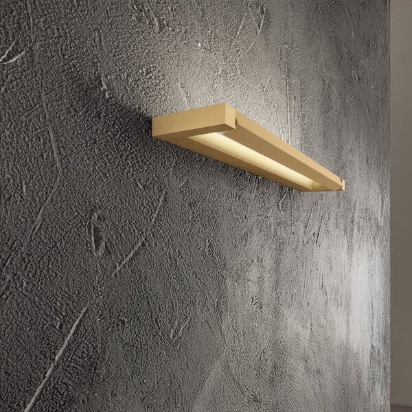 Applique orientabile perenz slim 8452 or ct led cct 1440lm alluminio oro spazzolato - Perenz