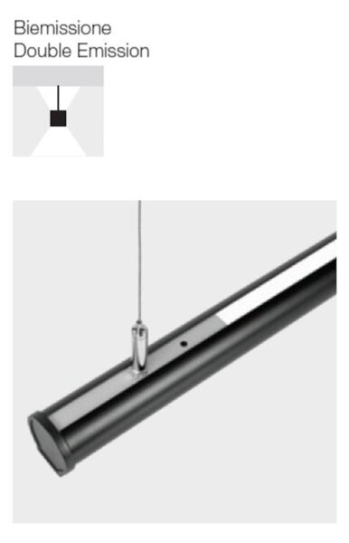 Sospensione moderna gea led gso120c led biemissione alluminio - Gea Led