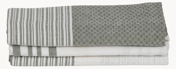 Set di 3 strofinacci in cotone fatto a mano Mahdia