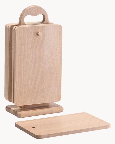 Set di 7 taglieri in legno di faggio Coris