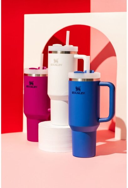 Borraccia termica bianca in acciaio inox 1,18 l Quencher H2.0 FlowState Tumbler Frost – Stanley