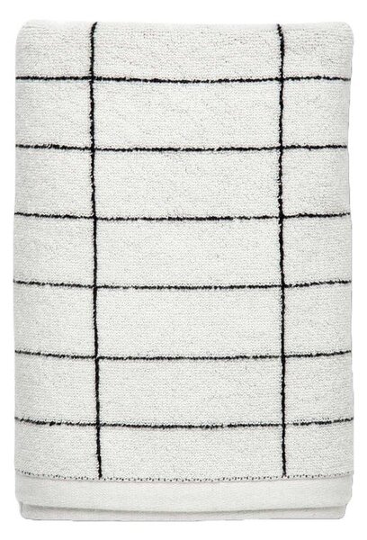 Asciugamano in cotone bianco 70x140 cm Tile Stone - Mette Ditmer Denmark