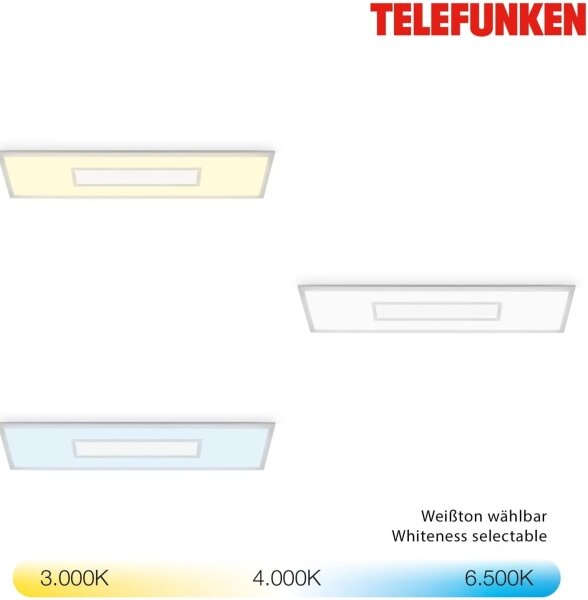 Pannello LED RGBW dimmerabile LED/20W/230V argento + telecomando