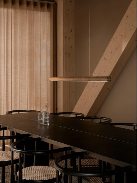 DFTP by Nordlux - lampada a sospensione LED dimmerabile con cavo AKENO LED/25W/230V 3000K frassino