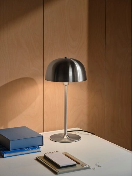 Nordlux - Lampada da tavolo CERA 1xE14/40W/230V cromo opaco