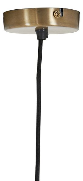 Lampadario color bronzo con paralume in vetro Søstrene – Light & Living