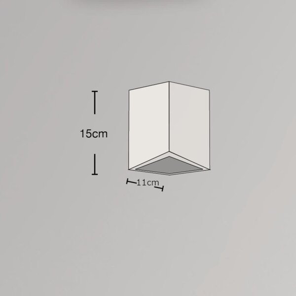 Plafoniera gesso lampadari bartalini ilisram 1 plap4 gx53 led verniciabile - Lampadari Bartalini Gesso
