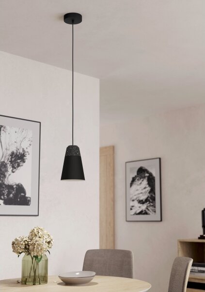 Eglo 99544 - Lampadario su corda CANTERRAS 1xE27/40W/230V