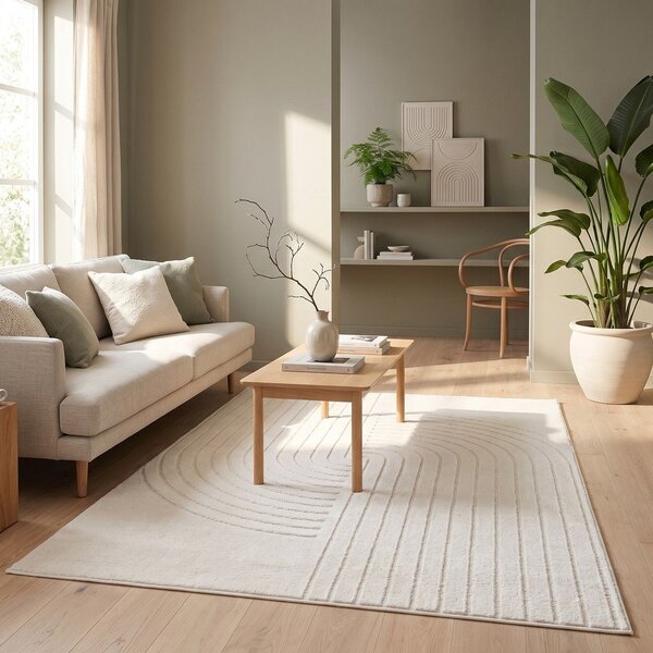 Tappeto color crema 200x290 cm Solace – ESTE
