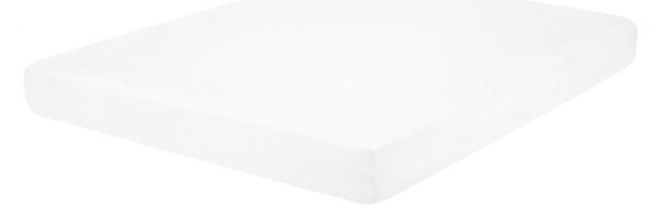 Materasso in schiuma Tessuto bianco matrimoniale 140 x 200 cm medio Firm Beliani