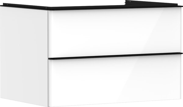 Hansgrohe Xelu Q Meuble sous-lavabo, 780x550, 2 tiroirs, pour console avec vasque à poser, 54074670, 54074670