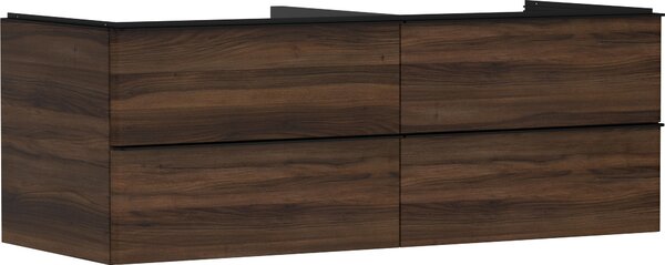 Hansgrohe Xelu Q Meuble sous-lavabo, 1360x550, 4 tiroirs, pour vasques à poser, sans découpe de siphon, 54089670, 54089670