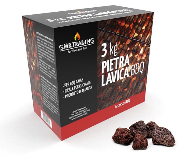 Pietra Lavica per Barbecue a Gas 3 kg