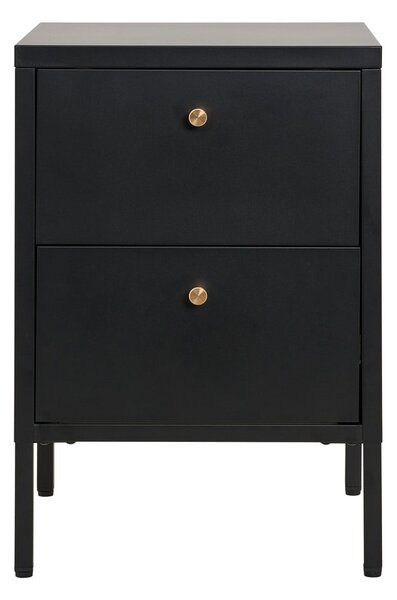 Comodino in metallo nero Dalby - House Nordic