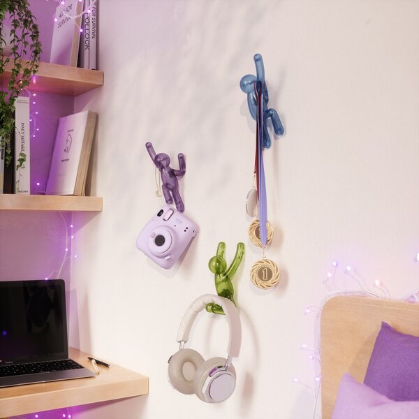 Set di ganci senza foratura in plastica 3 pz Buddy – Umbra