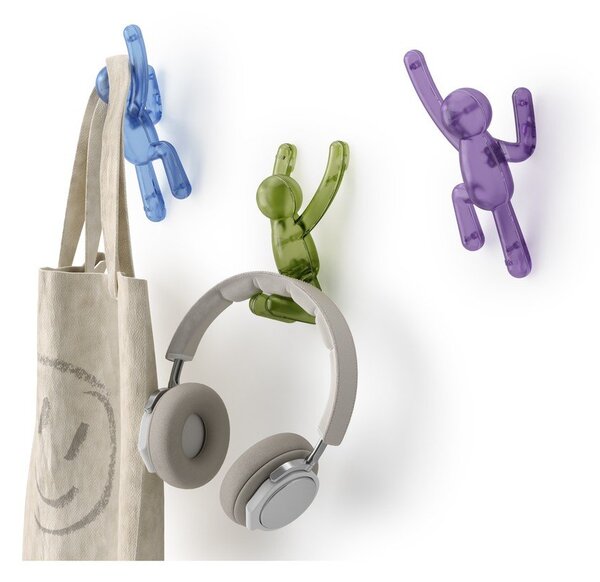Set di ganci senza foratura in plastica 3 pz Buddy – Umbra