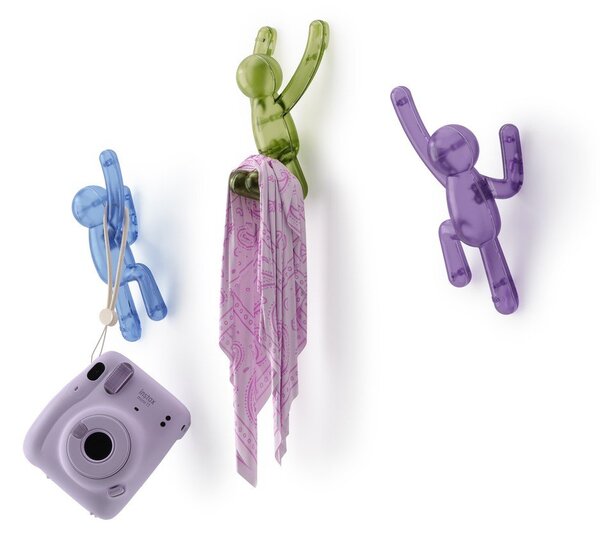 Set di ganci senza foratura in plastica 3 pz Buddy – Umbra