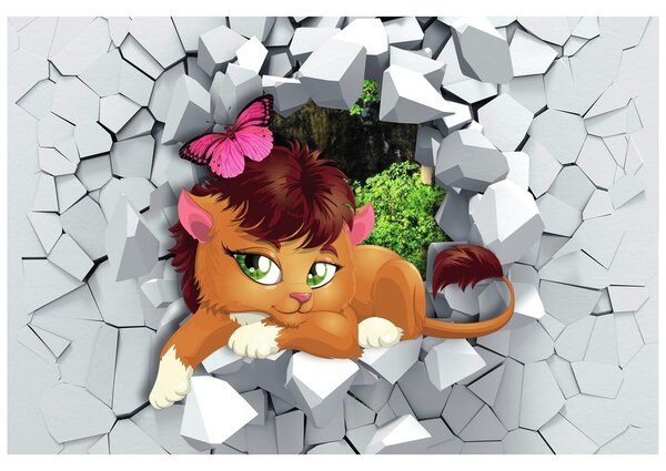 Carta da parati – Cucciolo di leone carino