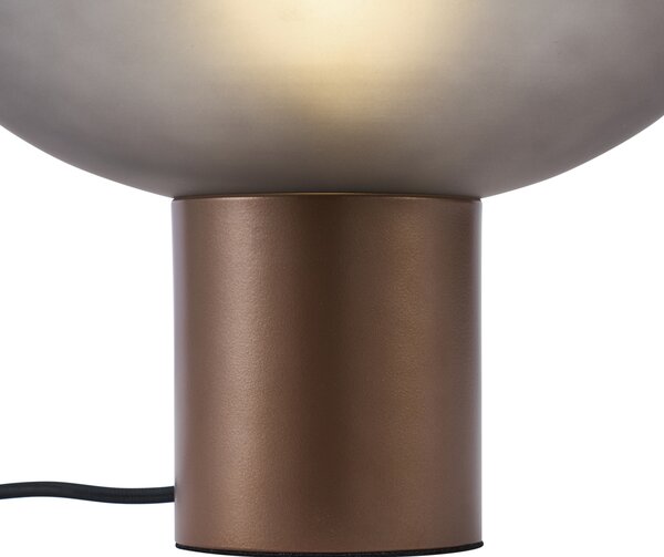 Lampada da tavolo di design bronzo con vetro grigio opaco - Umbrella