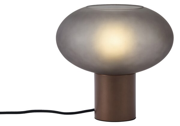 Lampada da tavolo di design bronzo con vetro grigio opaco - Umbrella