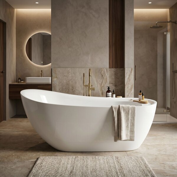 Vasca da bagno freestanding Rea Orte 180