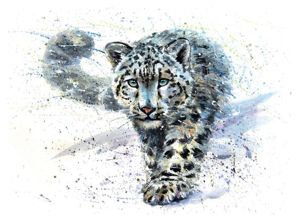 Carta da parati – Leopardo disegnato