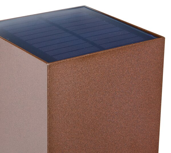 Applique da esterno marrone ruggine con LED IP65 solare - Charlene