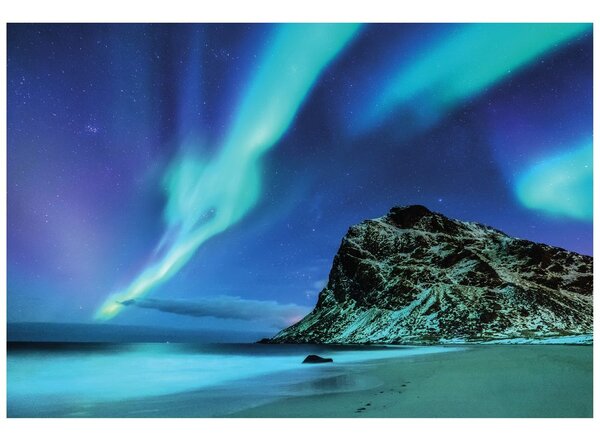 Carta da parati – Aurora boreale in Norvegia