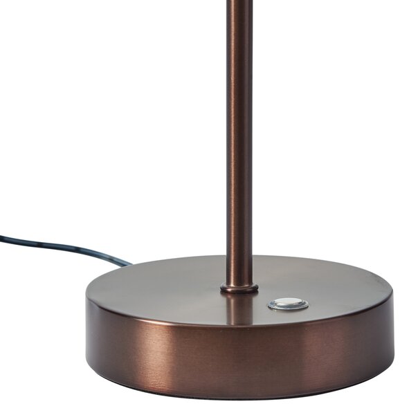 Lampada da tavolo di design bronzo scuro con LED dimmerabile - Joya