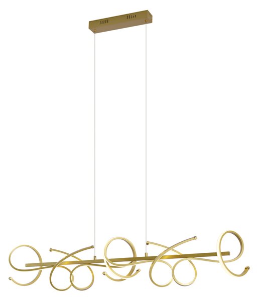 Lampada a sospensione di design oro rettangolare dimmerabile a 3 livelli - Krisscross