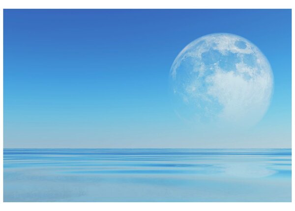 Carta da parati – Luna sopra il mare
