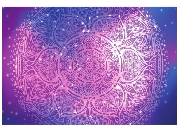 Carta da parati – Mandala indiano con sfondo galattico