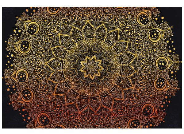 Carta da parati – Mandala orientale dorata