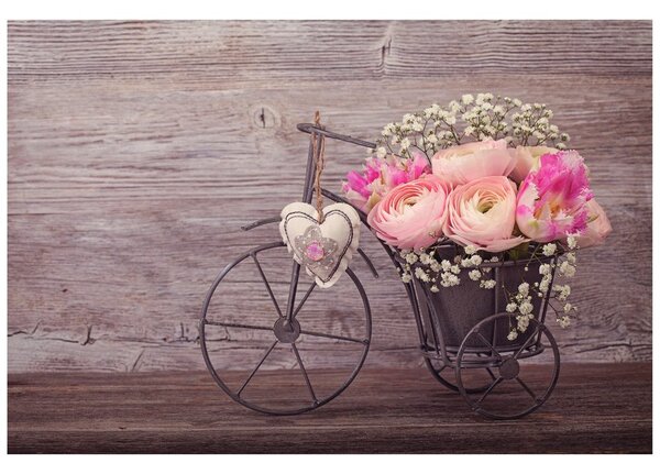 Carta da parati – Fiori in vaso vintage
