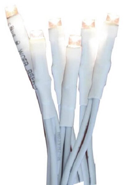 Catena luminosa a LED Best Season, 20 pezzi LED bianco caldo, cavo bianco, per interni, 421-21