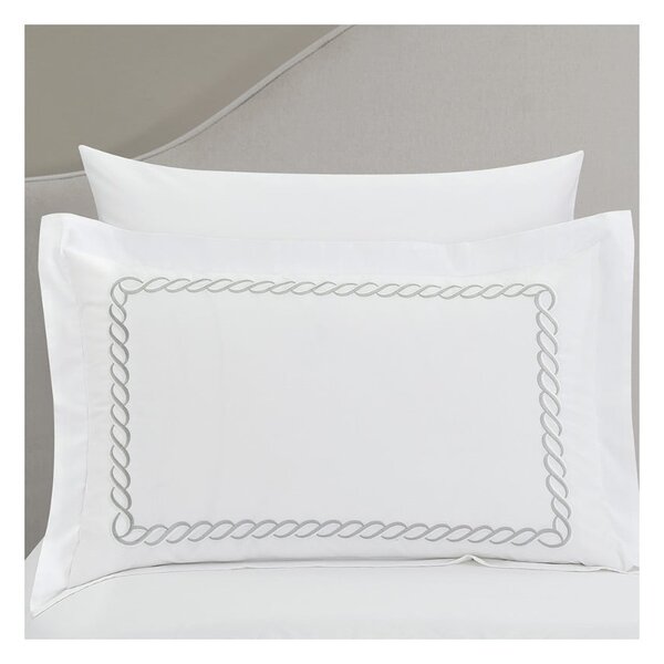 Set copripiumino e federa bianco in raso di cotone per letto singolo con lenzuolo incluso/6 pezzi 140x200 cm Whispered Serenity – Mila Home Luxury