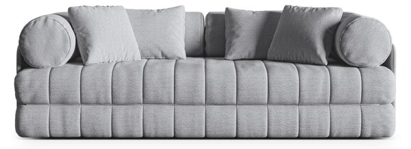 Divano grigio chiaro allungabile con rivestimento in bouclé 206 cm Kemi – Cosmopolitan Design