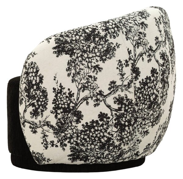Poltrona bianca e nera Oriental Style – Mauro Ferretti