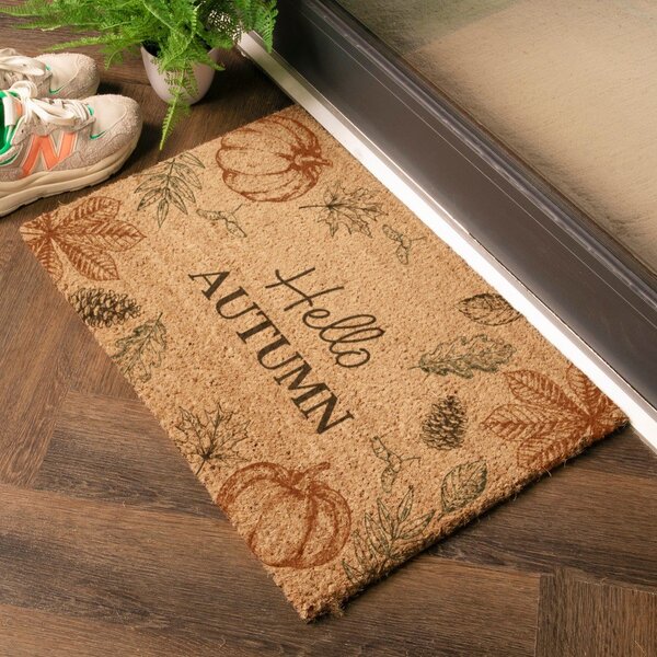 Zerbino in fibre di cocco 40x60 cm Hello Autumn – Artsy Doormats